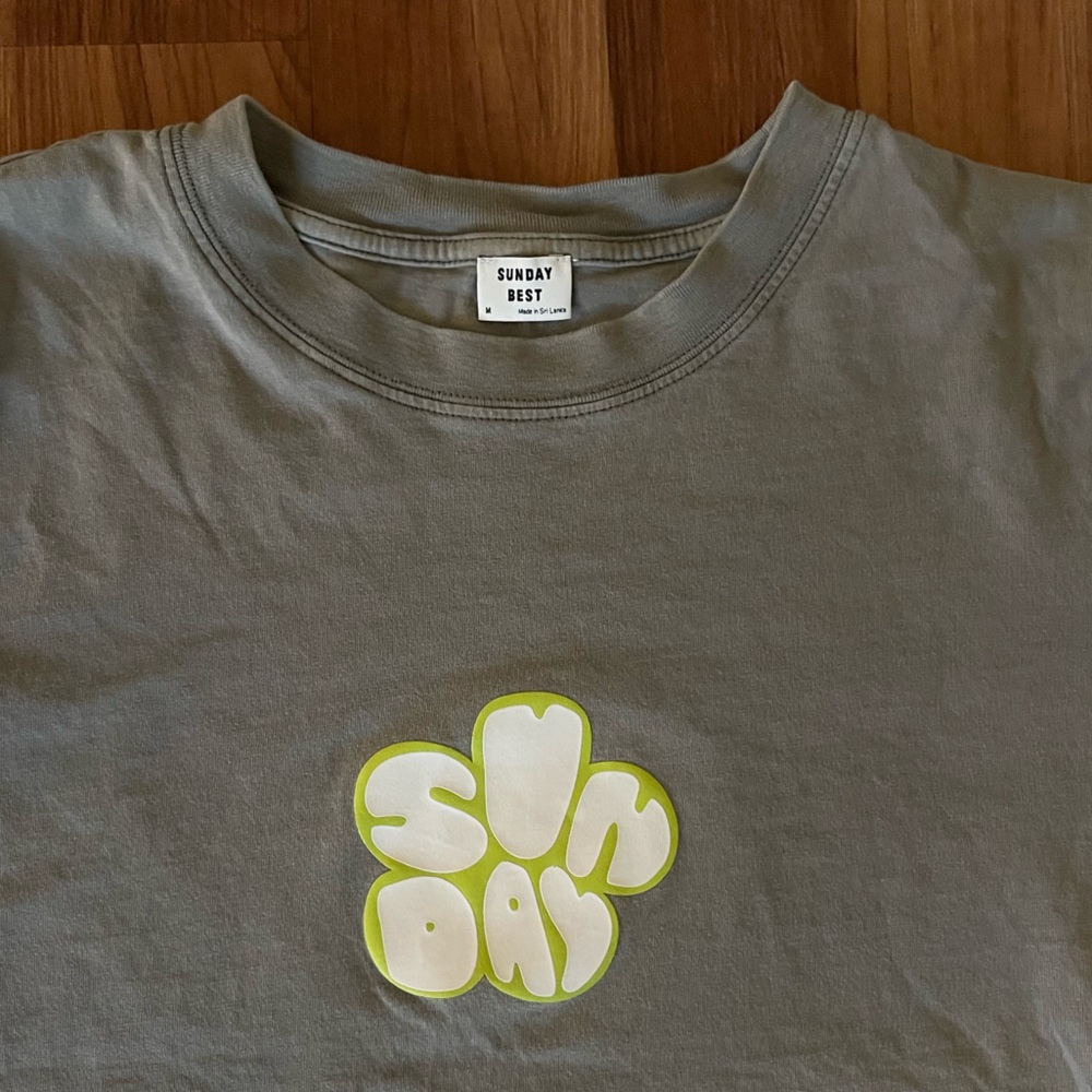 Aritzia Sunday Best Green Graphic Tee